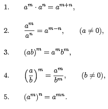 Introducing exponents